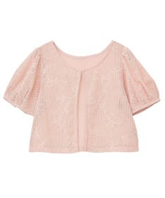 earth music&ecology フラワーコード刺繍カーディガン