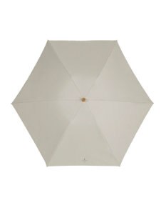 MOONBAT 【WEB限定】LANVIN en Bleu 晴雨兼用 折りたたみ傘 ワイド プレーン×ロゴ刺繍 一級遮光 遮熱 UV