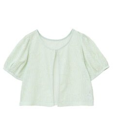 earth music&ecology フラワーコード刺繍カーディガン