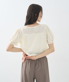 earth music&ecology フラワーコード刺繍カーディガン