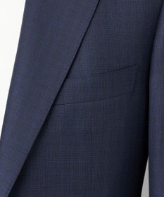 GOTAIRIKU WEB&一部店舗限定【DORMEUIL/ドーメル】IMPERIALJADE/インペリアルジェイド 通年 3ピーススーツ（ネイビー×格子）