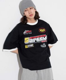 WEGO 【ユニセックス着用ITEM/手洗い可/MLサイズ】レーシングロゴTシャツ