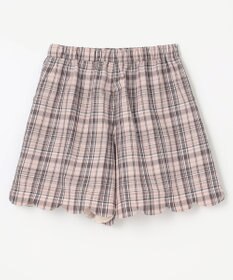 ANY KIDS 裾 スカラップ チェック パンツ