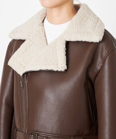 NAVE 【Nave】ヴィーガンムートン ライダースジャケット