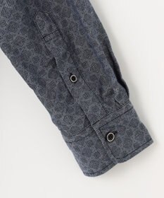 JOSEPH ABBOUD 【オーガニックコットン】ダンガリープリント シャツ