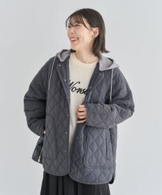 Green Parks ２ＷＡＹニットフードキルティングブルゾン