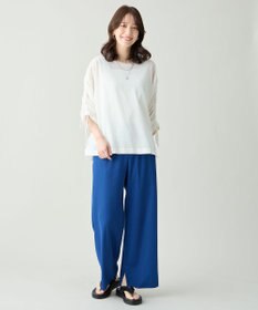 ANY L シアーシャーリングスリーブニット