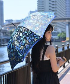 槇田商店 <人気No.1>Stig Lindberg HERBARIUM ブルー 長傘