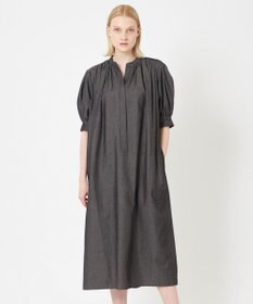 BEIGE， POMEGRANATE / ギャザーワンピース