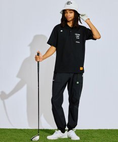 PW CIRCULUS 【撥水加工/ ストレッチ】【MEN】ベルト付 ワイドカーゴパンツ ゴルフ