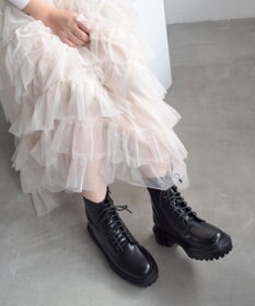 Bridget Birkin 【Bridget Birkin】ボリュームソールレースアップショートブーツ