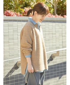 AMERICAN HOLIC ミックスヤーンカフタンニットプルオーバー