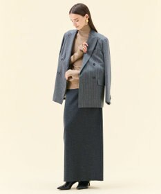 BEIGE， 【VERY NaVY12月号掲載】MONTAIGNE / イージーウエストウールロングスカート