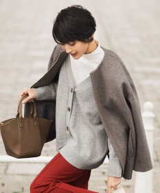 ANY 【洗濯機可】ラムウールVネック カーディガン