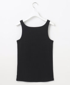 自由区 【洗える】ソフトリブテレコ タンクトップ