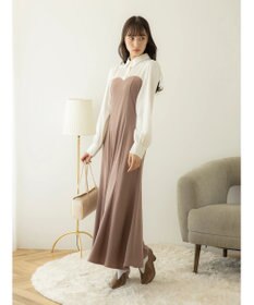 earth music&ecology ビスチェ風ドッキングワンピース