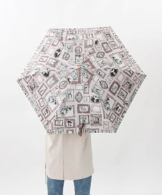 AURORA 【 Beaurance （ビューランス）】プリント額縁柄晴雨兼用傘（折りたたみ傘）