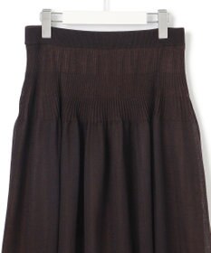 23区 L 【洗える】シャイニーシアーニット フレア スカート