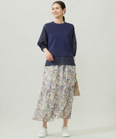 自由区 ハイツイストコットンアセテートプルオーバー ニット