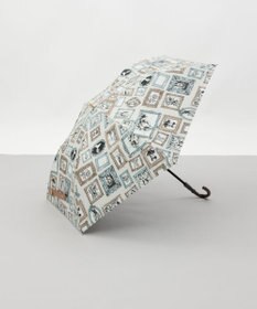 AURORA 【 Beaurance （ビューランス）】プリント額縁柄晴雨兼用傘（折りたたみ傘）