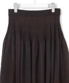 23区 L 【洗える】シャイニーシアーニット フレア スカート