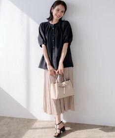 組曲 S ギャザーライトデシン パンツ