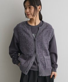 CRAFT STANDARD BOUTIQUE ツイード編みニットベスト