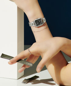 CITIZEN 【電池交換不要2way】替えバンド付きスクエアモデルES9500-69E