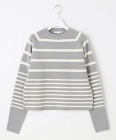 自由区 【スタイリストコラボ・洗える】ウールミラノボーダー ニット