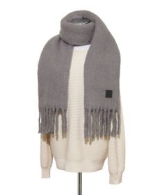 MOONBAT 【WEB限定】FURLA ウール混シャギー無地マフラー/幅40cm