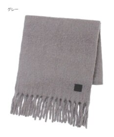 MOONBAT 【WEB限定】FURLA ウール混シャギー無地マフラー/幅40cm