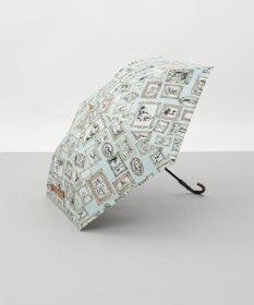 AURORA 【 Beaurance （ビューランス）】プリント額縁柄晴雨兼用傘（折りたたみ傘）