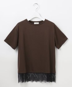 ANY SIS L 裾レース半袖Ｔシャツ