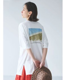 Green Parks バックフォトプリント半袖チュニック