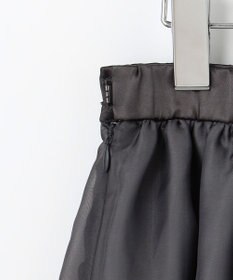 自由区 【洗える】シアーパネルエンブロイダリー スカート