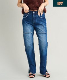 woadblue 【157】SLIT STRAIGHT REMAKE PANTS デニムパンツ