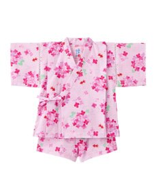 MIKI HOUSE HOT BISCUITS 【ミキハウス】【80-150cm】 アジサイ柄甚平スーツ