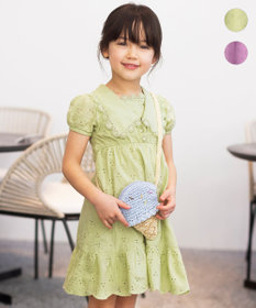 ANY KIDS エンブロイダリー レース ワンピース