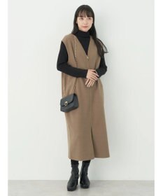 earth music&ecology 圧縮ニットＺＩＰジャンスカ