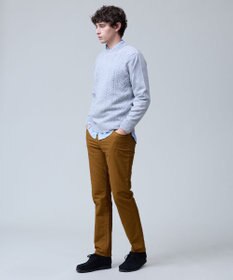 J.PRESS MEN ウール×カシミヤの上質素材【Cash Lamb's Wool】ケーブルクルーネック ニット_25年モデル