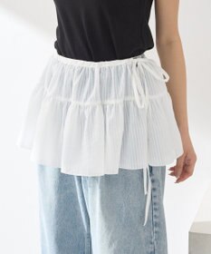 earth music&ecology シアーストライプラップスカート