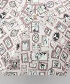 AURORA 【 Beaurance （ビューランス）】プリント額縁柄晴雨兼用傘（折りたたみ傘）