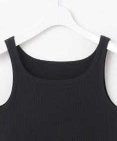 自由区 【洗える】ソフトリブテレコ タンクトップ