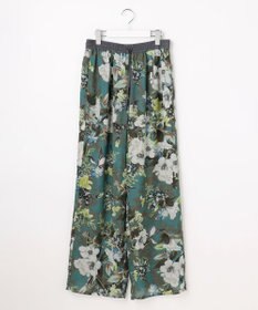 自由区 ボタニカルプリントドロスト パンツ