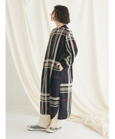 CRAFT STANDARD BOUTIQUE 先染めチェック（大）バンドカラー袖ＲＩＢ　ＯＰ