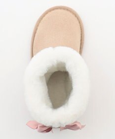 ANY KIDS リボンフェイクムートンブーツ