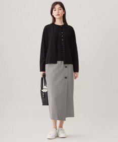 自由区 【撥水加工・洗える】TRギャバチェック柄 スカート