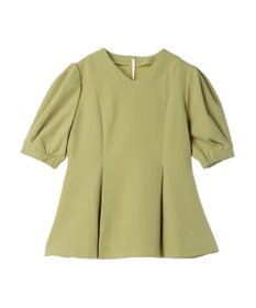 Green Parks AnriettMusee パフスリーブペプラムブラウス