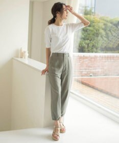 J.PRESS LADIES L 【洗える】Visリネンドビー ベイカー パンツ