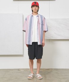 J.PRESS YORK STREET 【UNISEX】リネンライクイージーカーゴ ハーフパンツ